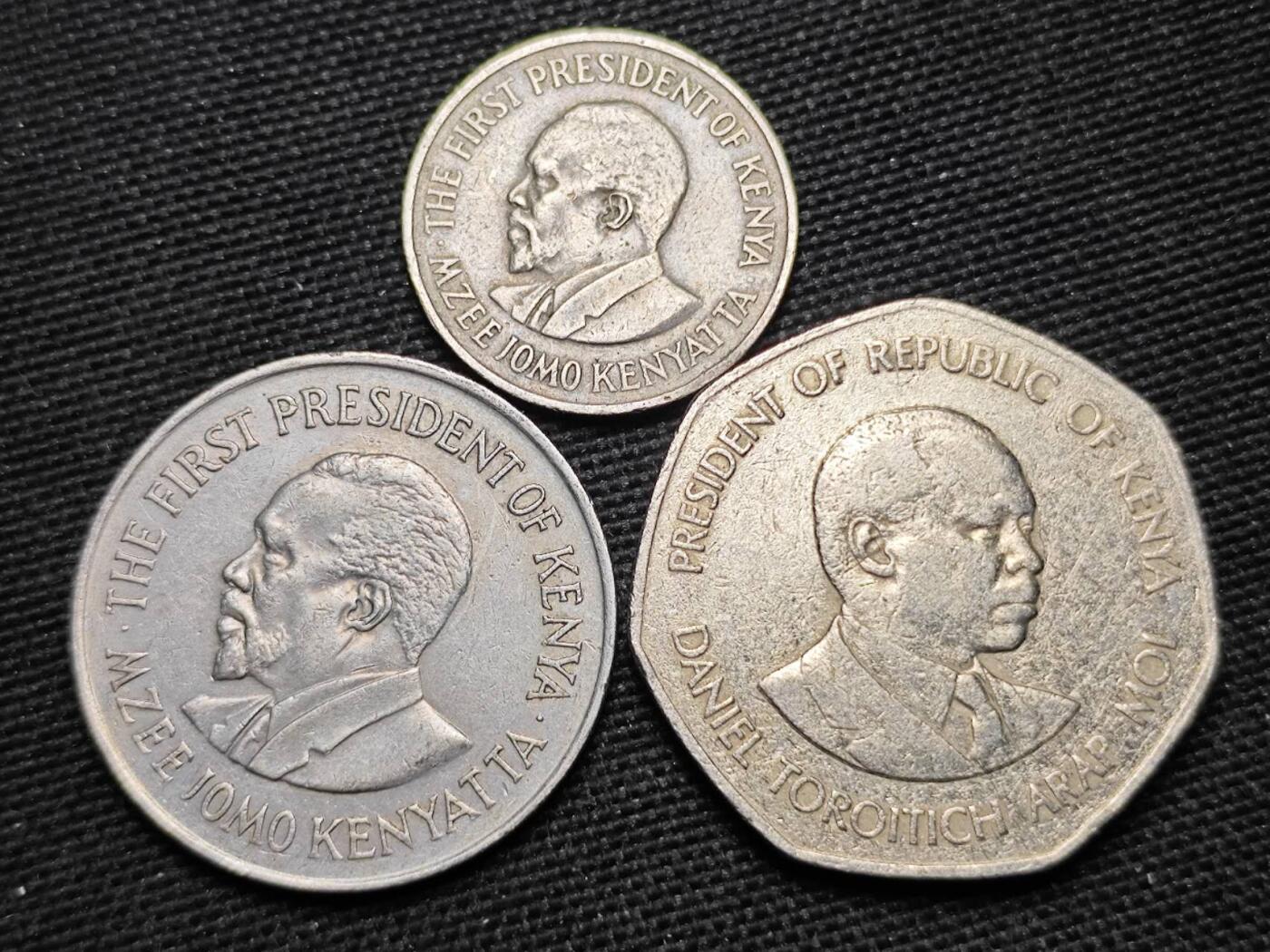 KK钱币收藏小铺  第359场  2月预留时间 周末发货  肯尼亚3枚