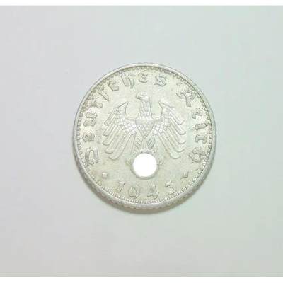 德国第三帝国1943年A版50芬尼 带原光 - 德国第三帝国1943年A版50芬尼 带原光