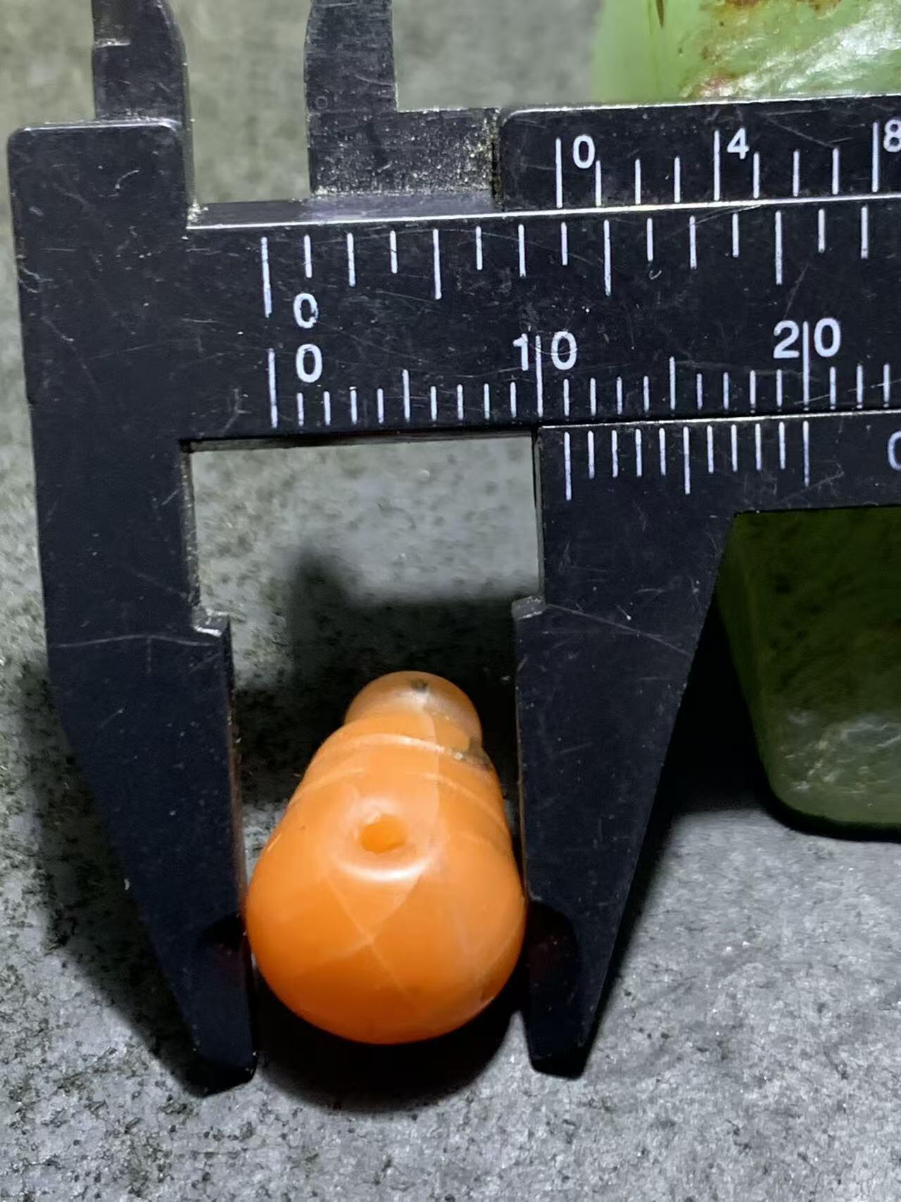 保山南红亚光通货三通佛头一个