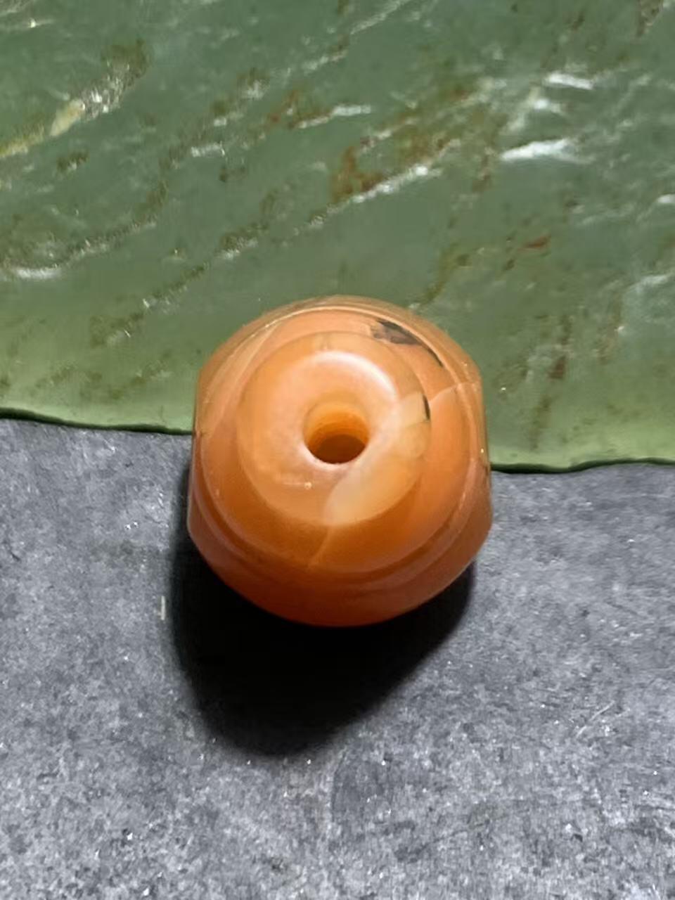 保山南红亚光通货三通佛头一个