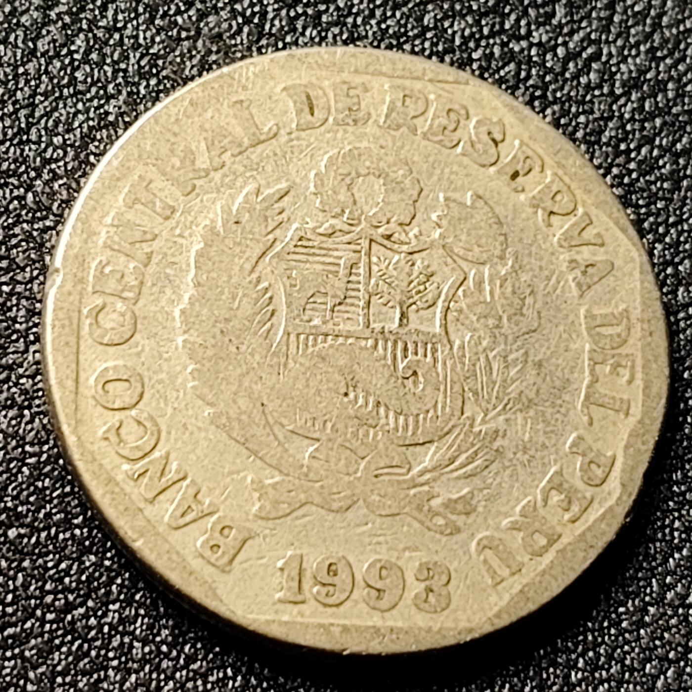 泉币菌-第118场-精品福利场 秘鲁1索尔 骆马 金鸡纳树 铜镍 25mm 