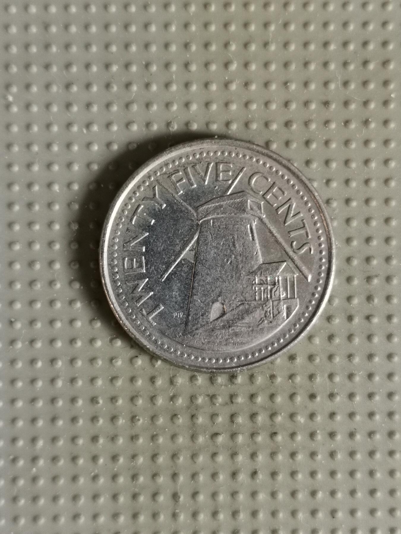 2025年第109场各国散币拍卖（总第109场） 巴巴多斯1998年25分