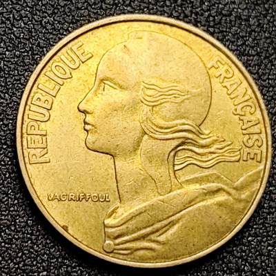 泉币菌-第118场-精品福利场 - 法国1985年20生丁铜币 玛丽安娜 入欧前末版 绝版