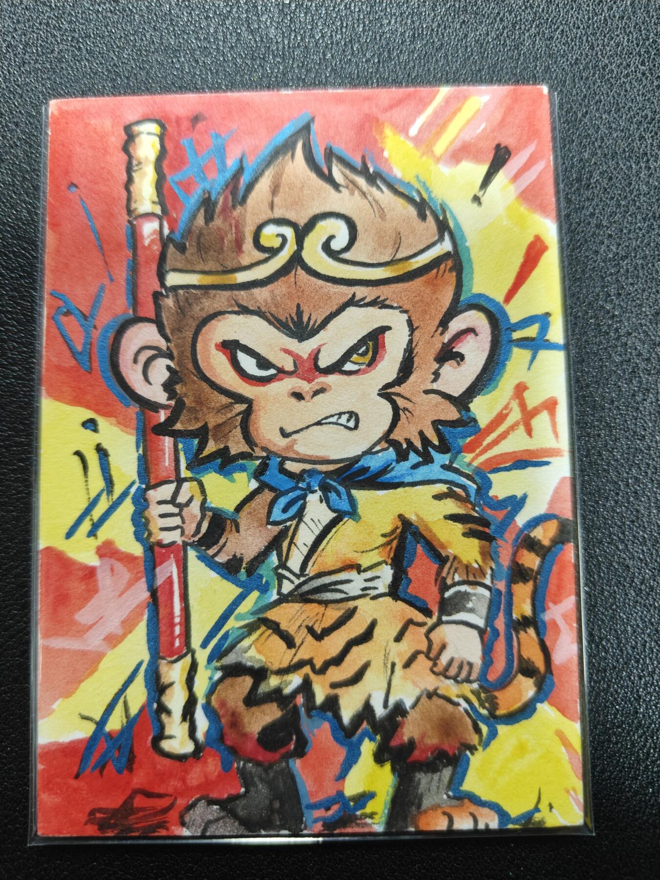 天玑星卡拍第133期《10.30周四截拍》持续收拍收评中 满赠卡需备注 【手绘卡】 火柴 孙悟空 手绘卡