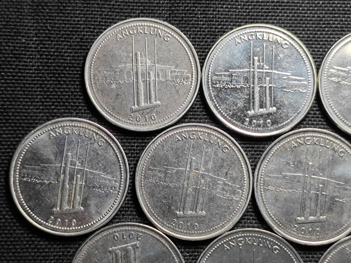 KK钱币收藏小铺  第359场  2月预留时间 周末发货  印度尼西亚1000卢比11枚