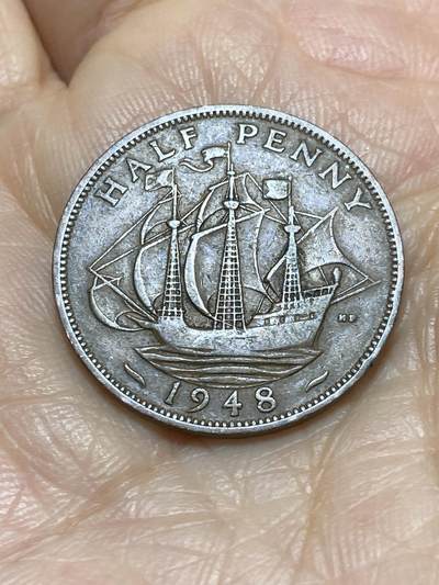 2025年第一百一十八场(总第一百四十四场）外国好品散币(免佣金) - 英国🇬🇧1948年半便士(乔治六世第一版)