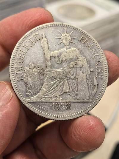 博洋堂世界钱币拍卖第144期（全场包邮） - 法属印支1928年坐洋大银币，五珍之一