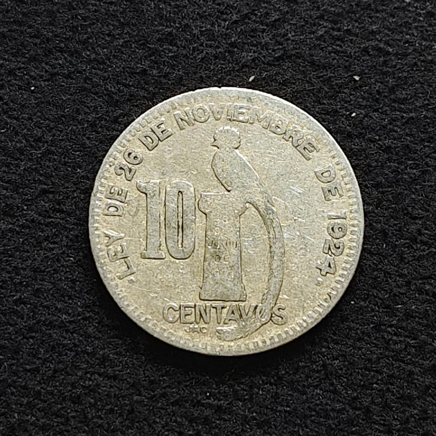 【全场包邮】纯粹捡漏拍472场（免费代拍第9场） 危地马拉1924年小鸟10分银币