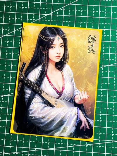 显眼宝35期 佣金1起 10月29日晚20:30截拍  - 三国 邹氏 一张 彩闪  63*88