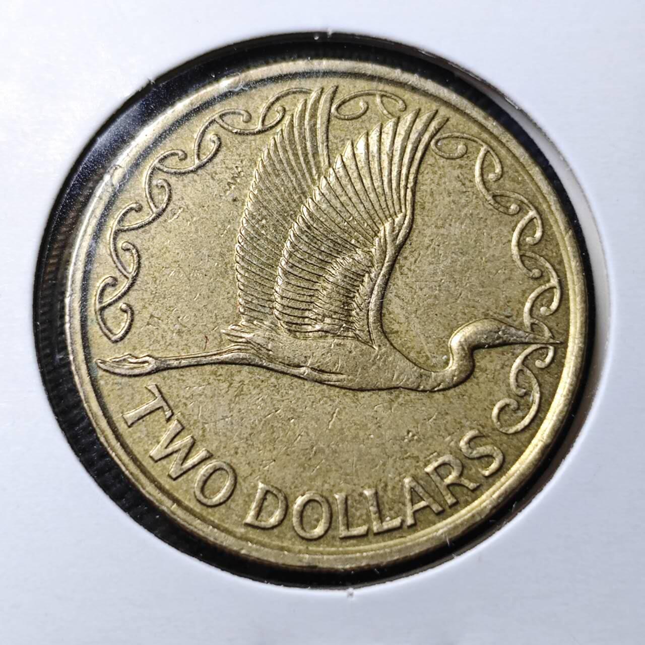 KK钱币收藏小铺  第360场  2月预留时间 周末发货  新西兰2元