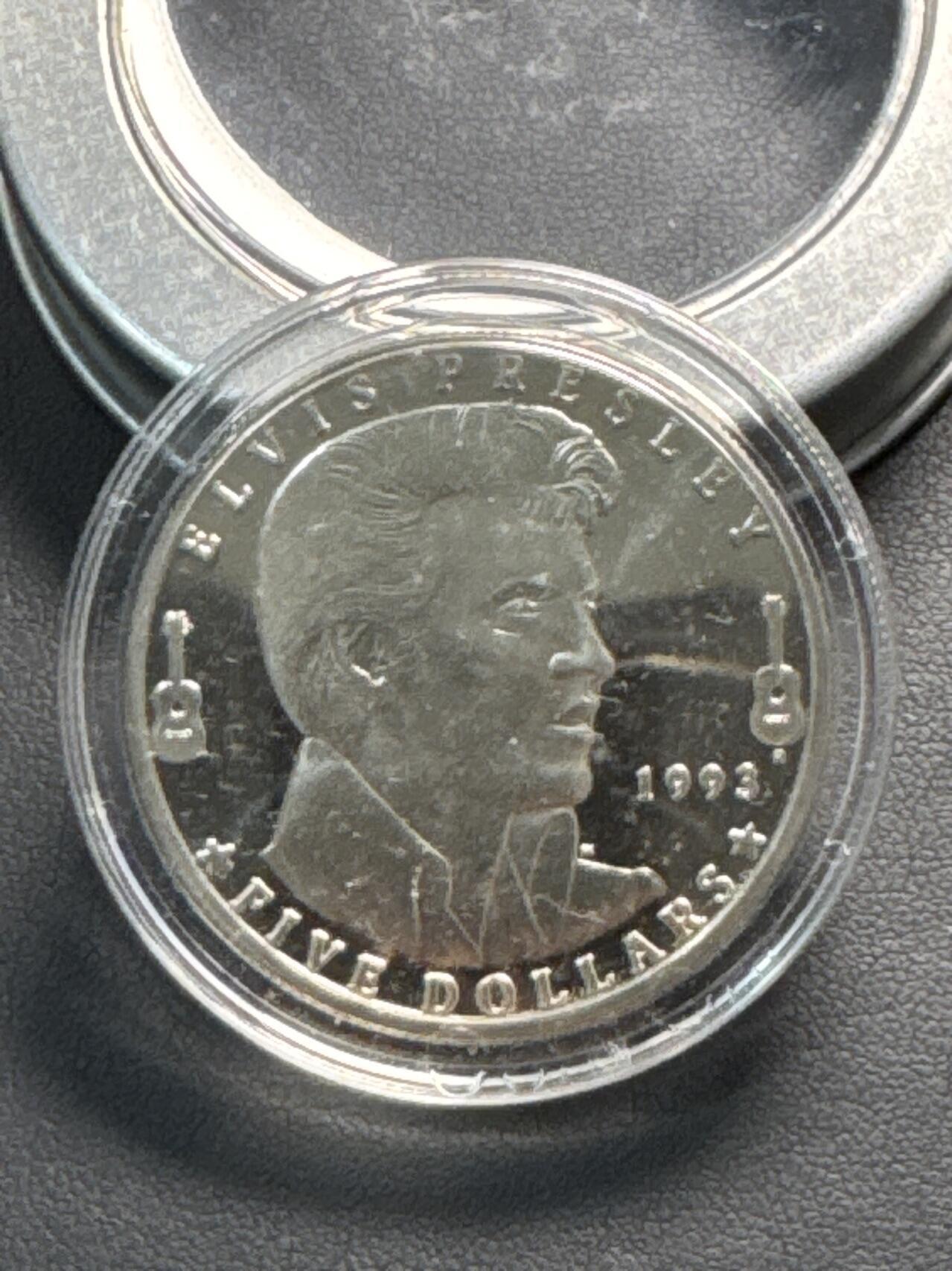 ❤️【币观天下】❤️ 第329期钱币拍卖- 2025.10.31周五晚上6点半场-长期征集拍品 马绍尔群岛1993年猫王纪念币原包装