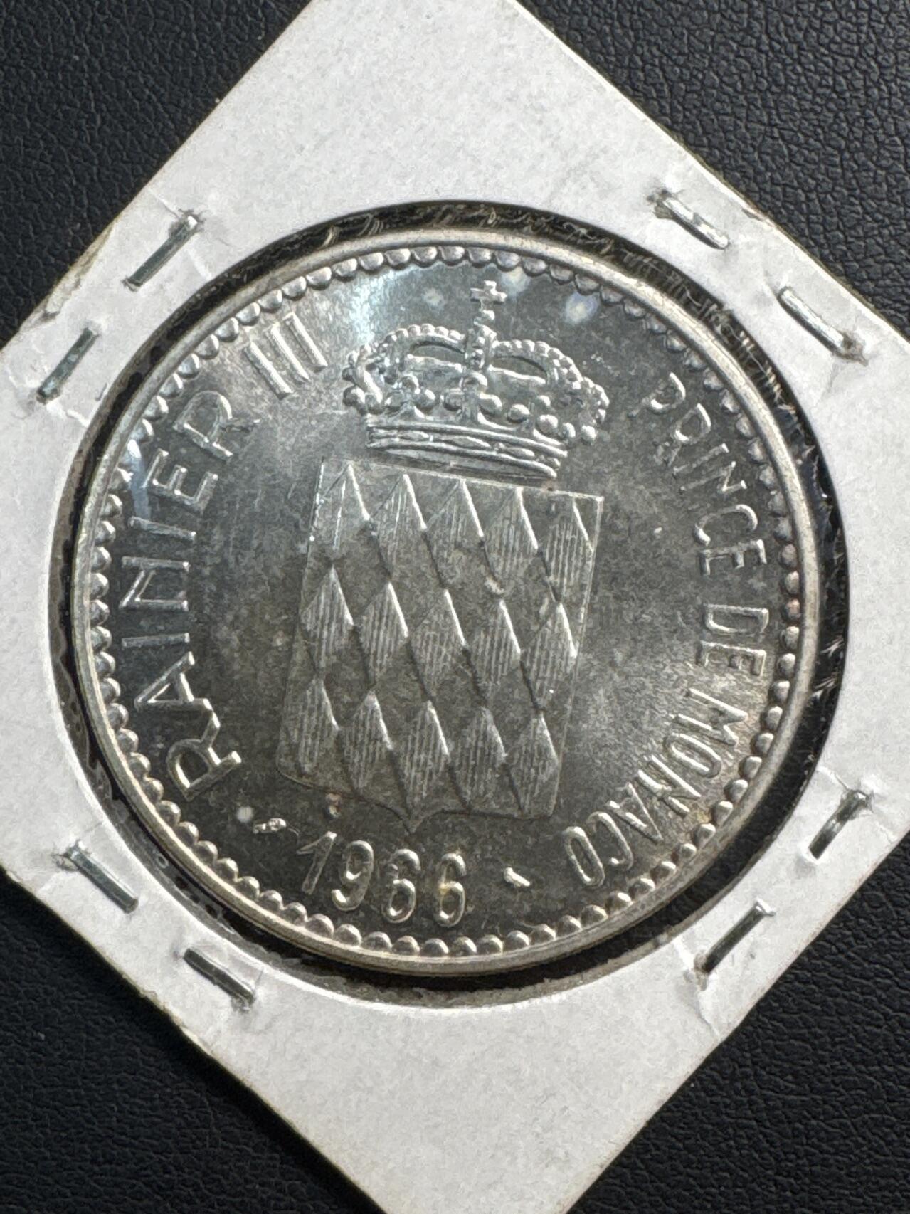 ❤️【币观天下】❤️ 第329期钱币拍卖- 2025.10.31周五晚上6点半场-长期征集拍品 摩纳哥1966年银币