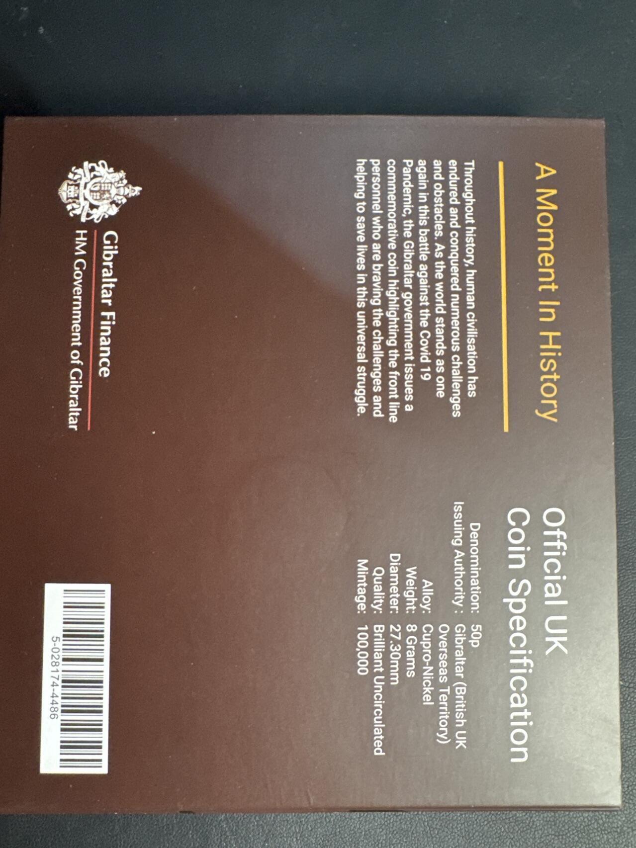 ❤️【币观天下】❤️ 第329期钱币拍卖- 2025.10.31周五晚上6点半场-长期征集拍品 直布罗陀抗疫情镍币