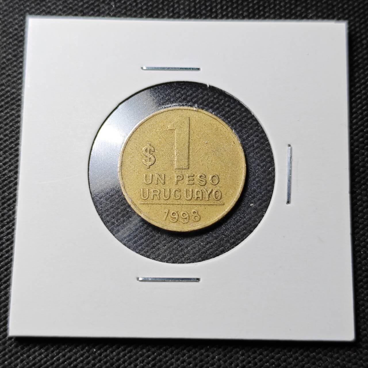 KK钱币收藏小铺  第360场  2月预留时间 周末发货  1998乌拉圭1比索