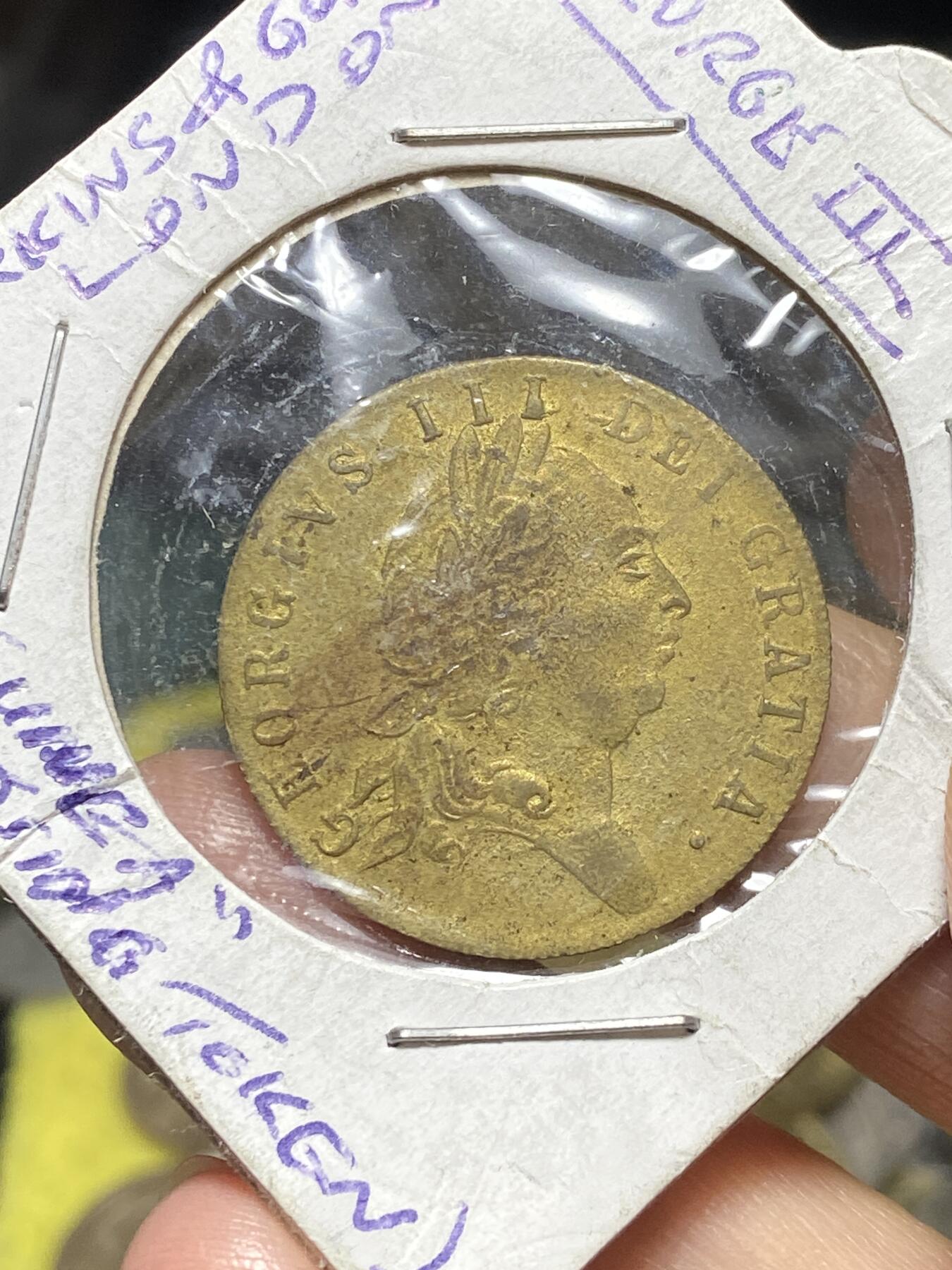 2025年第一百一十九场(总第一百四十五场）外国好品散币(免佣金) 少见品种–英国乔治三世几尼型代币