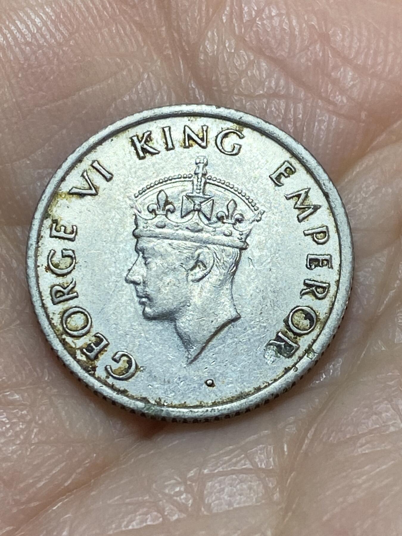 2025年第一百一十八场(总第一百四十四场）外国好品散币(免佣金) 英属印度1947年1/4卢比(乔治六世时期)