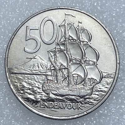 海外回流1元起拍小铺 各国钱币散币场 第19期 - 新西兰2002年50分硬币 原光美品