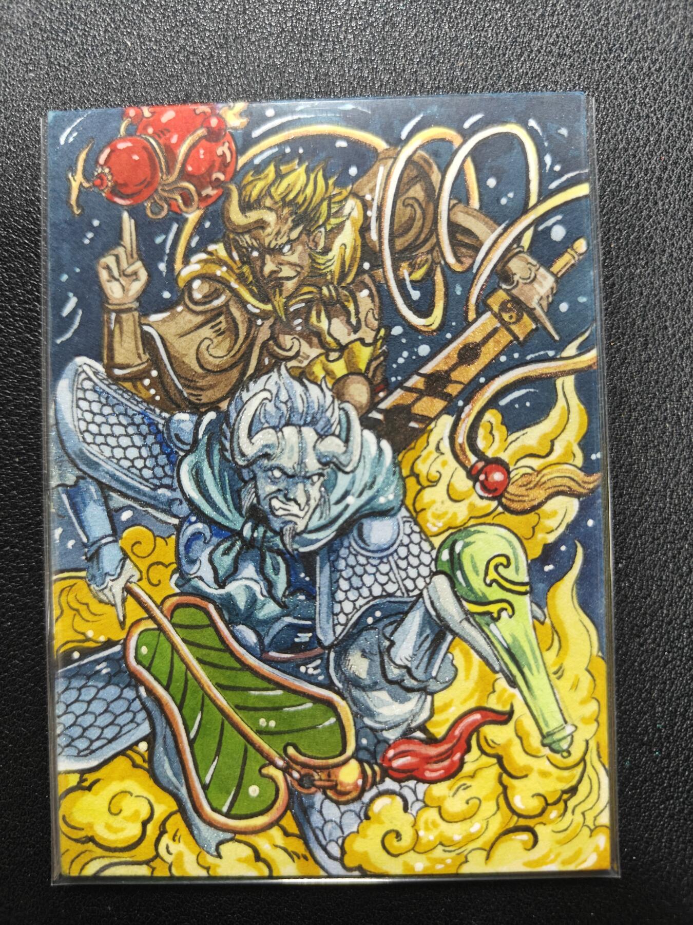 天玑星卡拍第134期《11.3周一截拍》持续收拍收评中 满赠卡需备注 【手绘卡】RUBICK 西游 金角大王 银角大王 手绘卡