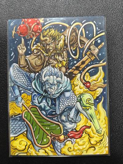 天玑星卡拍第134期《11.3周一截拍》持续收拍收评中 满赠卡需备注 - 【手绘卡】RUBICK 西游 金角大王 银角大王 手绘卡