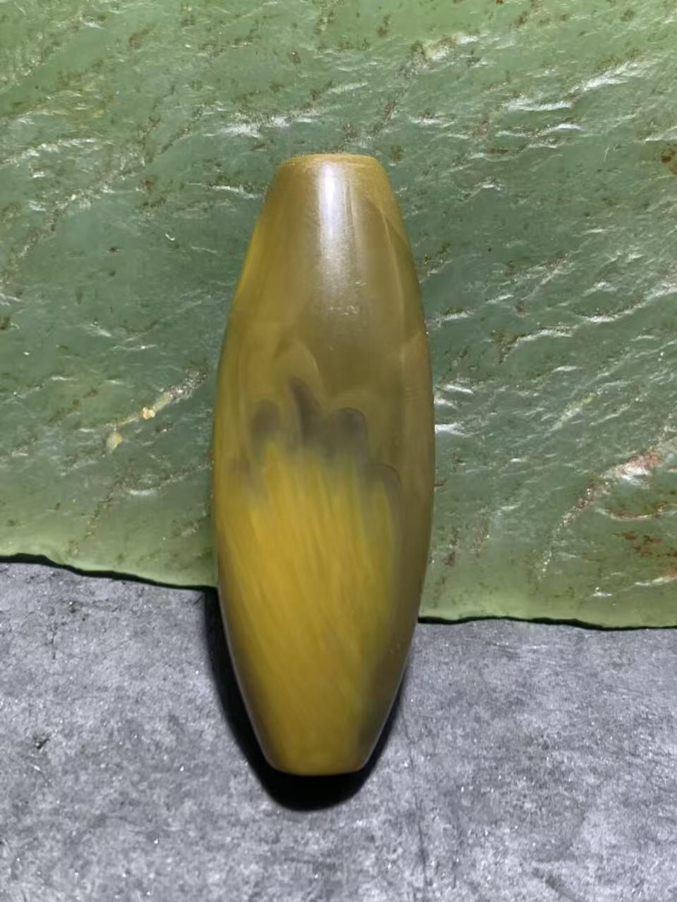 精美高玉化天眼纹战国红玛瑙勒子一颗