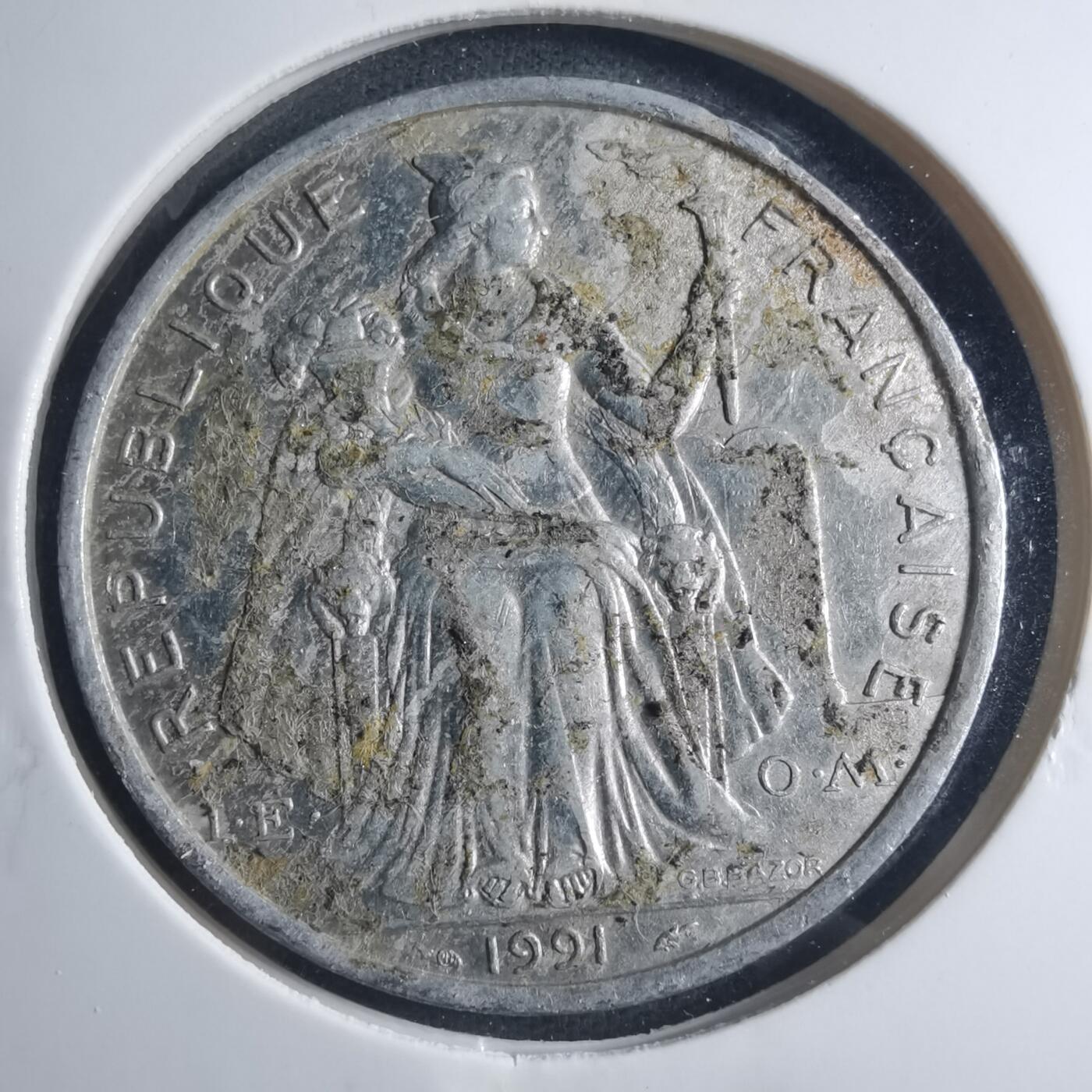 沼泽如烟--第885场 法属新喀里多尼亚1991年5法郎