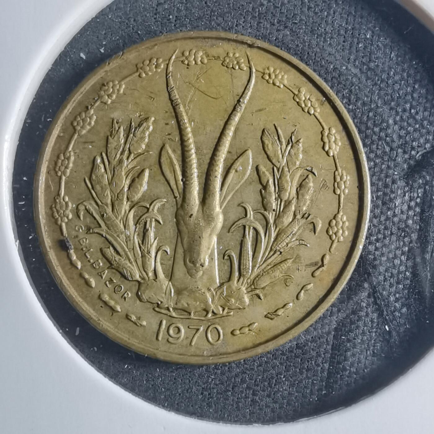 沼泽如烟--第885场 西非1970年5法郎