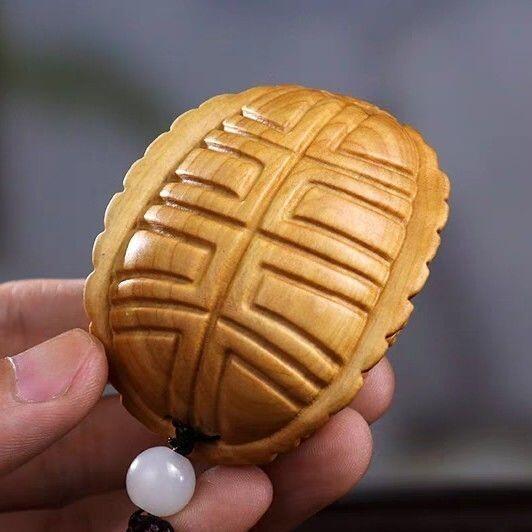 听雨轩 （十二）精品木雕 核雕 太行崖柏富甲天下乌龟壳手把件