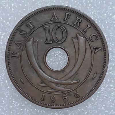海外回流1元起拍小铺 各国钱币散币场 第19期 - 英属东非1956年10分铜币