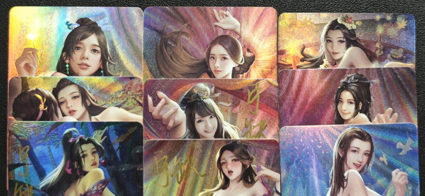 天玑星卡拍第133期《10.30周四截拍》持续收拍收评中 满赠卡需备注 【亲签卡】宁缺卡牌 古风美女 彩闪 九张