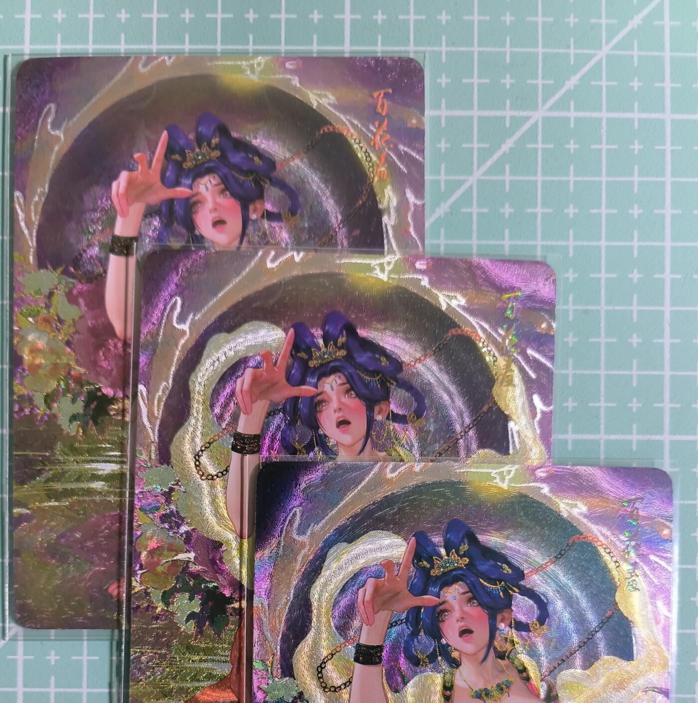 C先生卡牌 第15期 元集纪·刷子签·罐儿签·毒瘤签(持续收拍品中...) 【折光】燎原×罐儿《幻西游》百花羞 三渐变