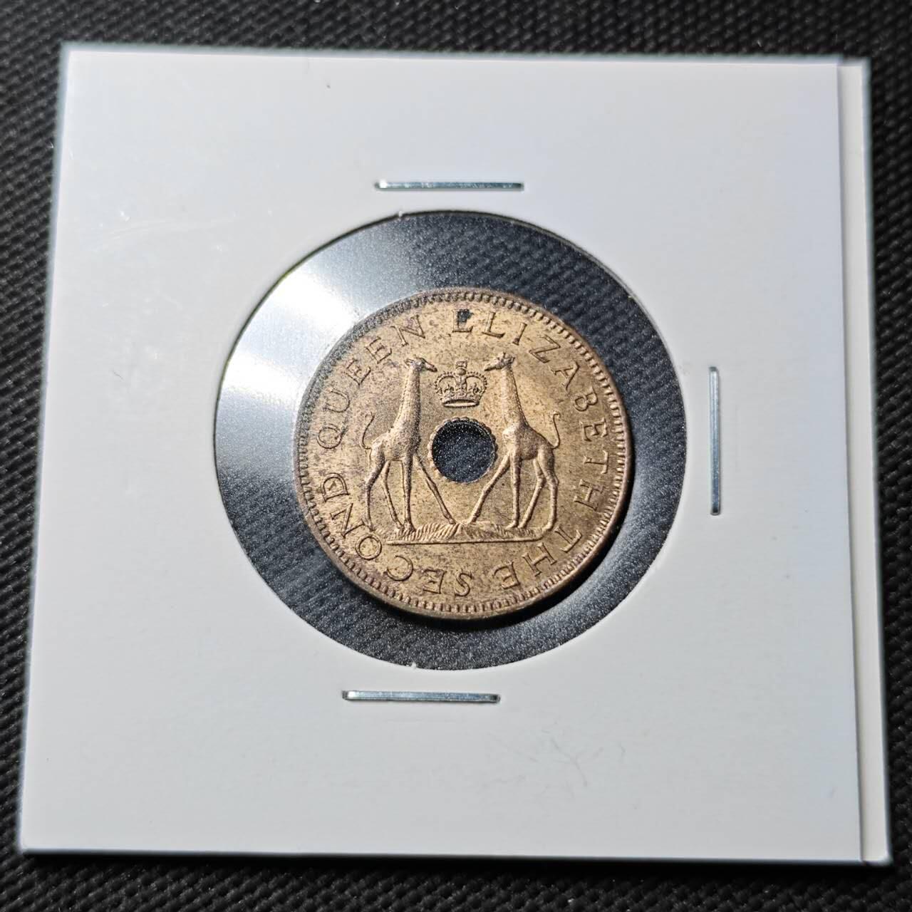 KK钱币收藏小铺  第360场  2月预留时间 周末发货  1958罗得西亚半便士铜币