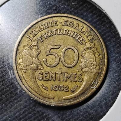 KK钱币收藏小铺  第360场  2月预留时间 周末发货 -  1932法国50分