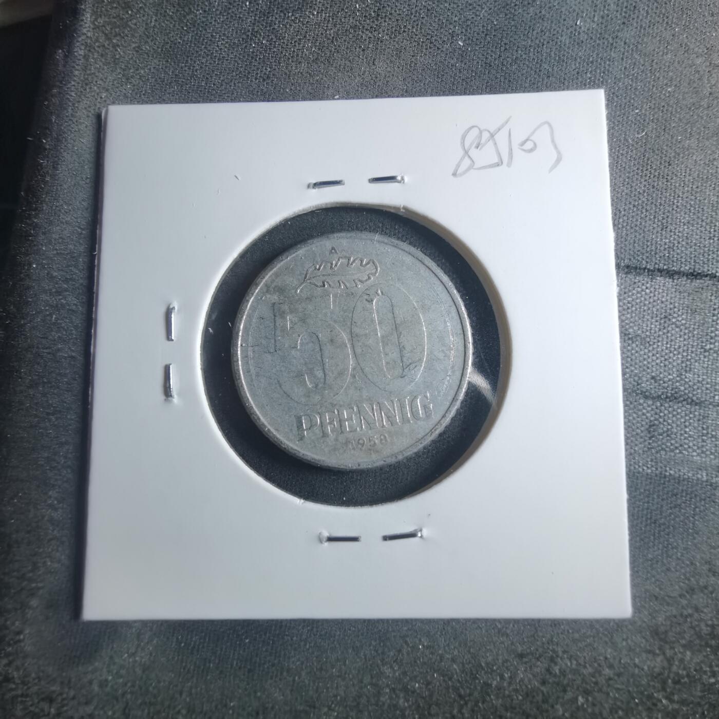 沼泽如烟--第885场 东德1958年50芬尼