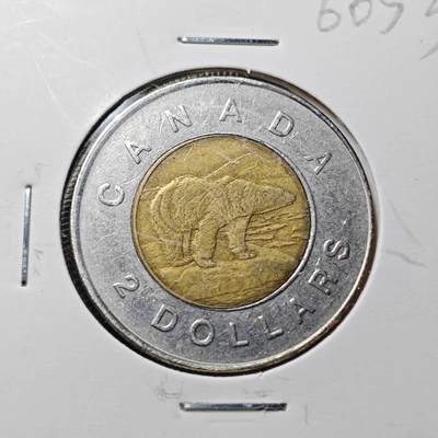 KK钱币收藏小铺  第360场  2月预留时间 周末发货 -  1996加拿大2元 