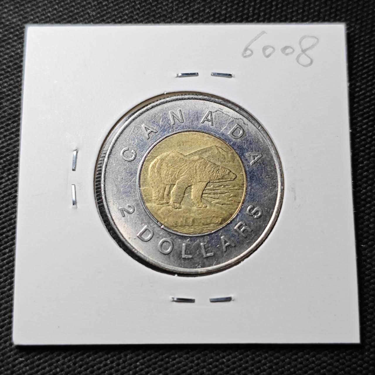 KK钱币收藏小铺  第360场  2月预留时间 周末发货 1996加拿大2元 