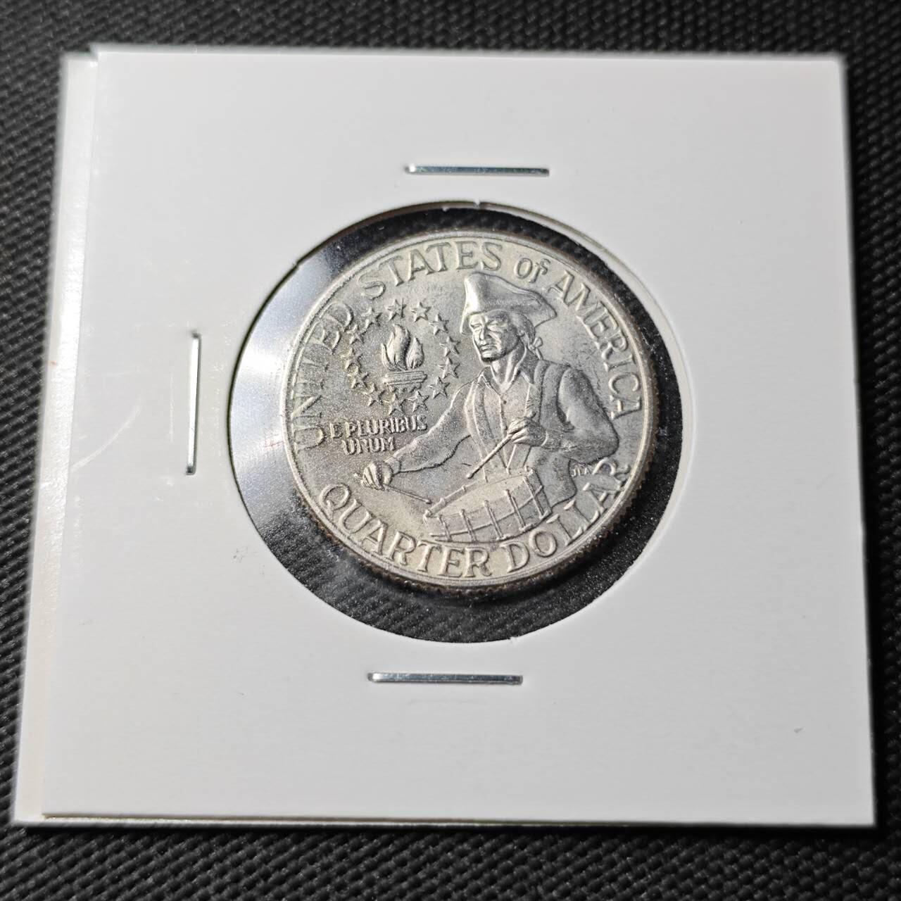 KK钱币收藏小铺  第360场  2月预留时间 周末发货 1976美国25分 纪念币