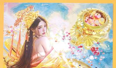 趣卡卡拍No.18期（无佣金免手续费，分享成交有奖） - 【A4限编粗闪】焱卡文化-刷子 人间传 胡奿编号A4粗闪（编号888）