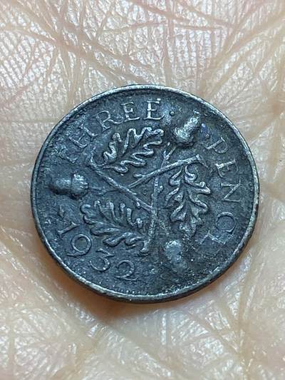 2025年第一百一十九场(总第一百四十五场）外国好品散币(免佣金) - 英国🇬🇧1932年3便士银币(乔治五世第三版，500银)