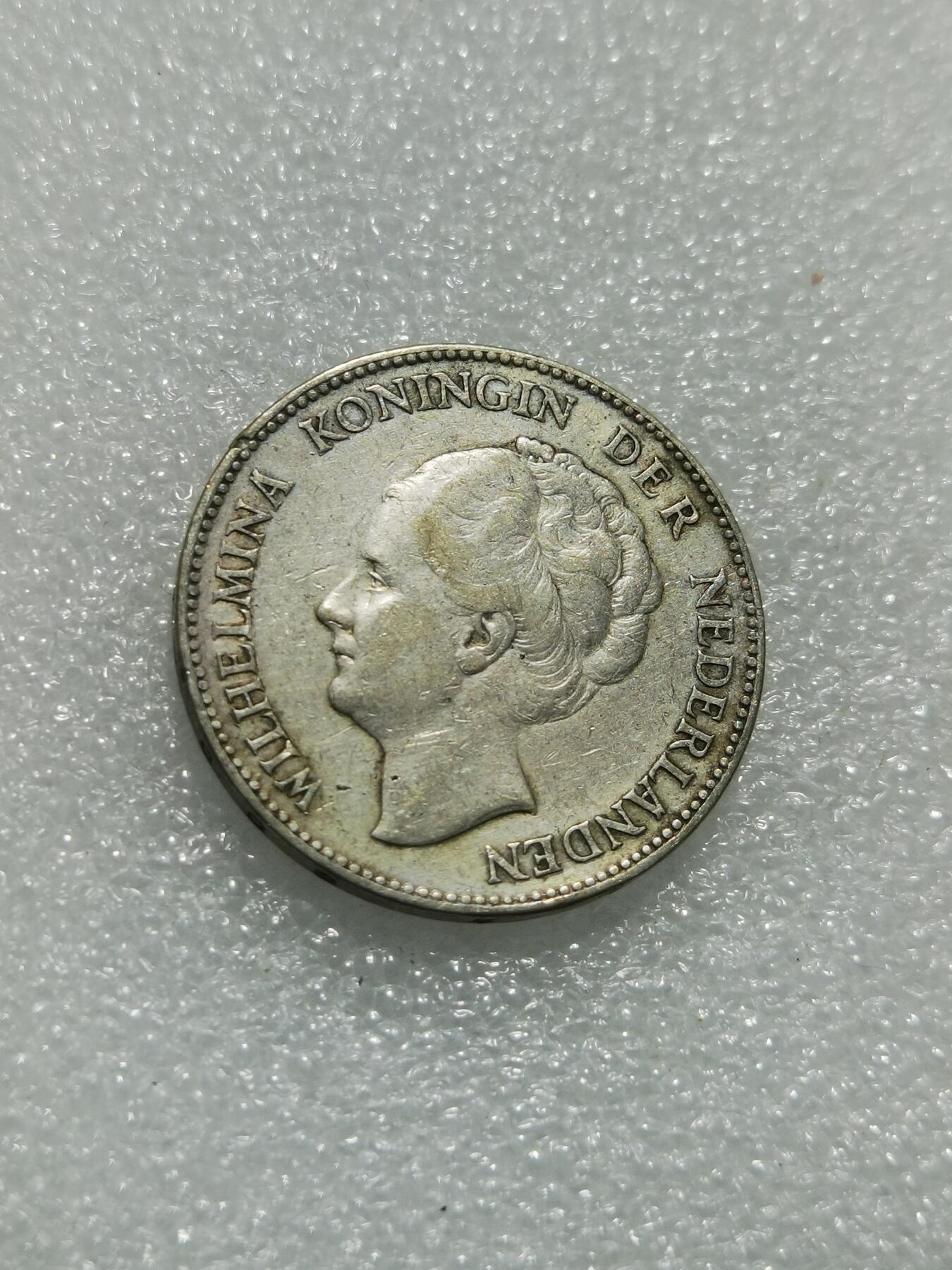 天下钱庄专场欢迎参拍 荷兰威廉敏娜女王1盾银币