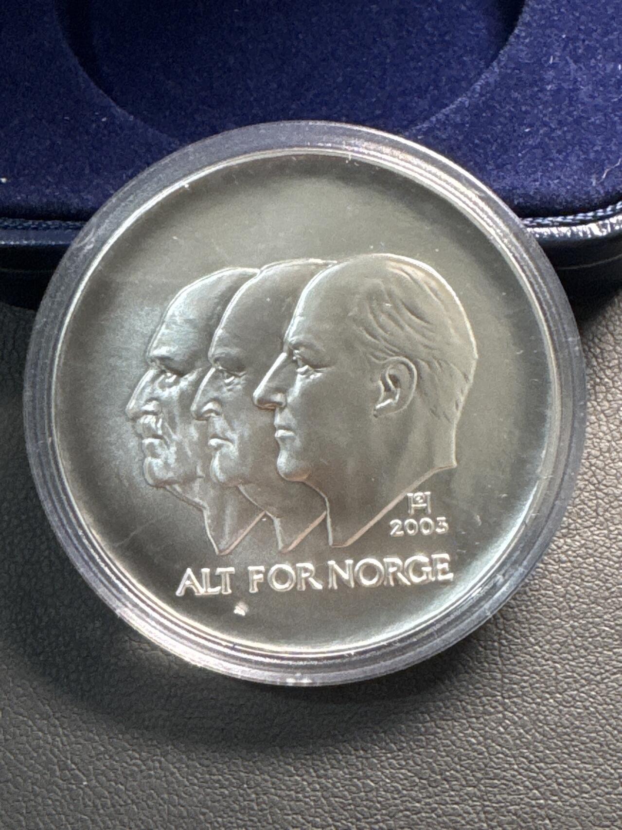 ❤️【币观天下】❤️ 第329期钱币拍卖- 2025.10.31周五晚上6点半场-长期征集拍品 挪威2005年建国百年100克朗银币