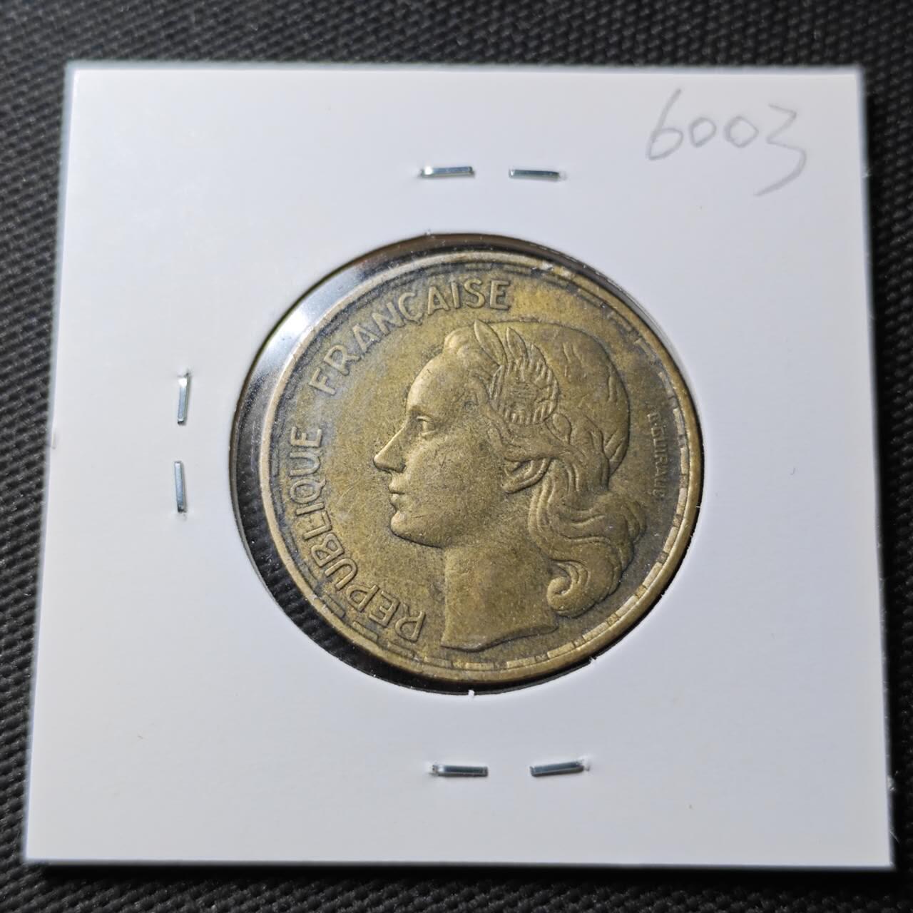 KK钱币收藏小铺  第360场  2月预留时间 周末发货  1953法国50法郎