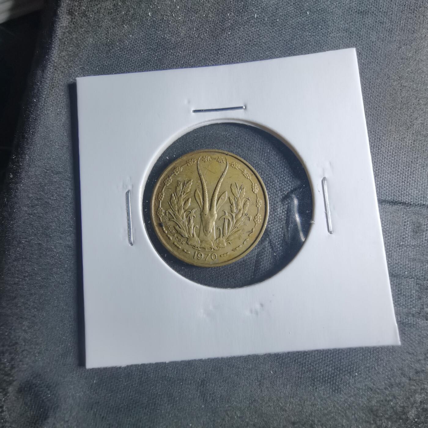 沼泽如烟--第885场 西非1970年5法郎