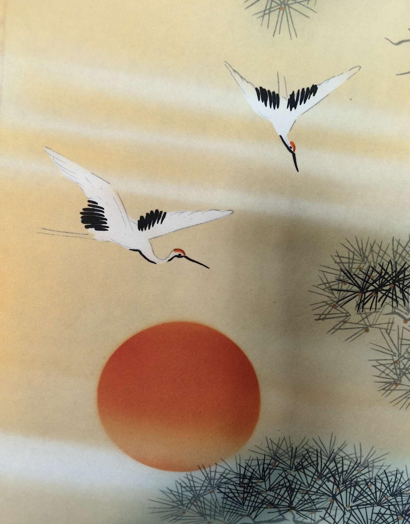 日本特选凌裱绢本卷轴