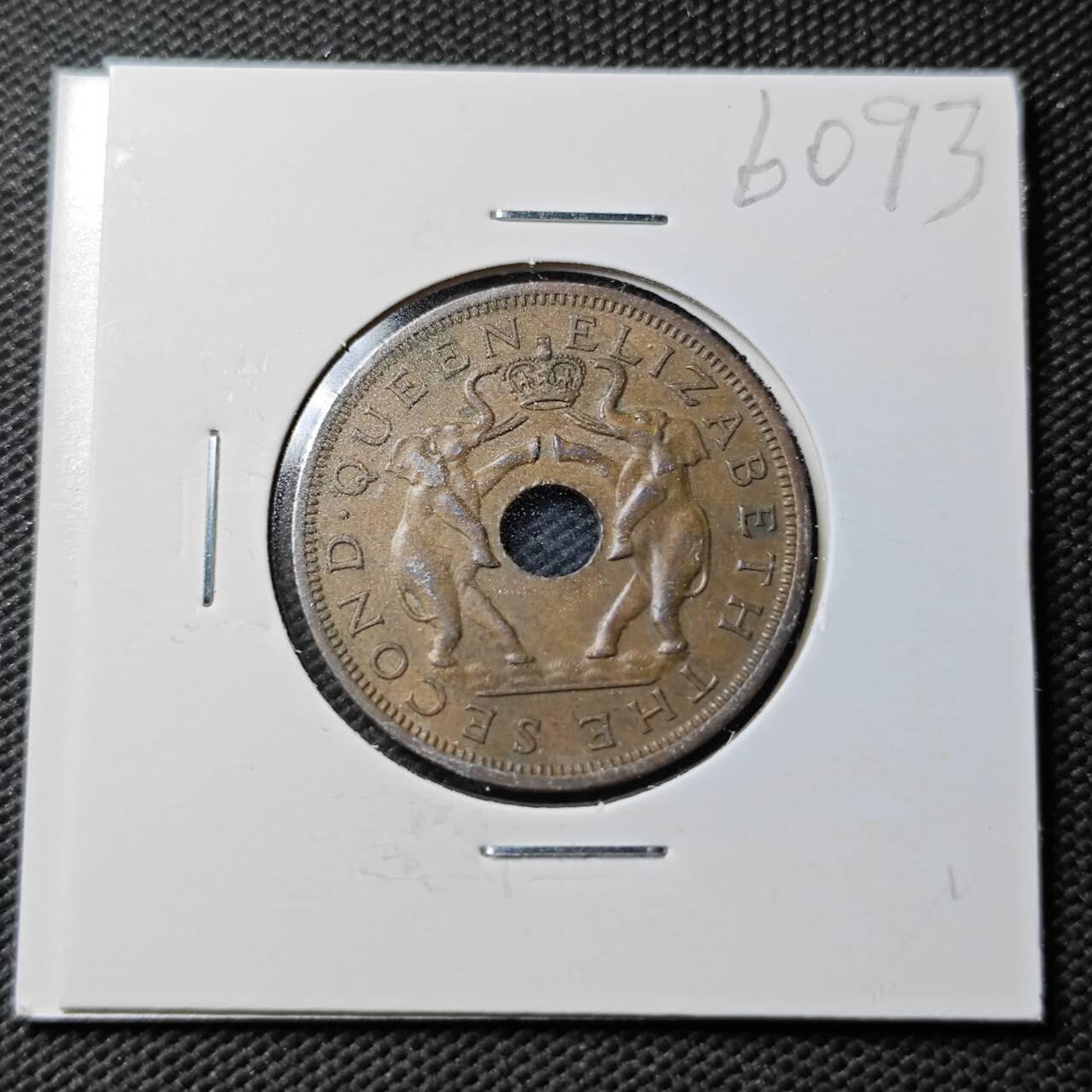 KK钱币收藏小铺  第360场  2月预留时间 周末发货  1963罗得西亚1便士铜币