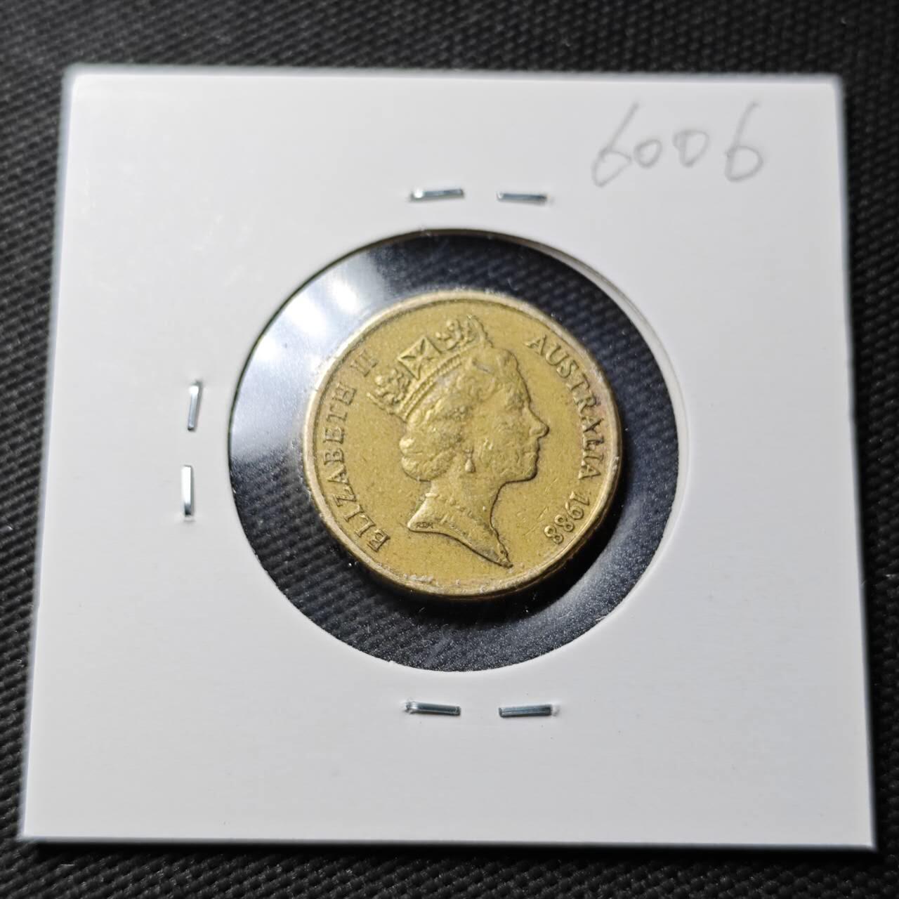 KK钱币收藏小铺  第360场  2月预留时间 周末发货  1988澳大利亚土著人2元