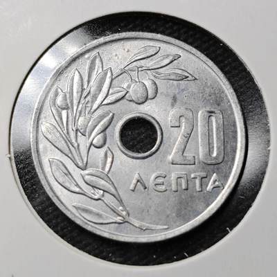 KK钱币收藏小铺  第360场  2月预留时间 周末发货 -  1969希腊20德拉克马 好品