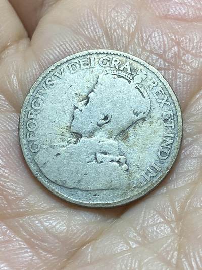 2025年第一百一十九场(总第一百四十五场）外国好品散币(免佣金) - 加拿大🇨🇦25分银币(乔治五世时期，800银)