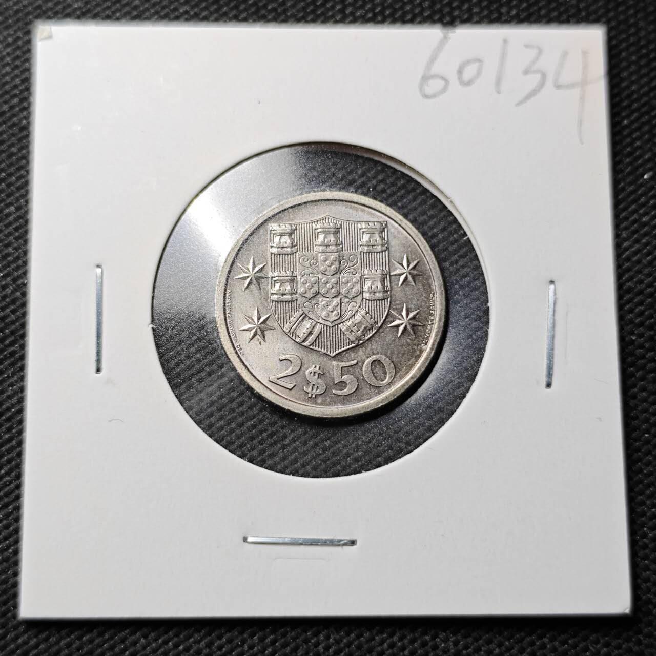 KK钱币收藏小铺  第360场  2月预留时间 周末发货  1982葡萄牙2.5埃斯库多