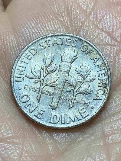 2025年第一百一十九场(总第一百四十五场）外国好品散币(免佣金) - 美国🇺🇸1964年1角银币(罗斯福1角，第一版关门年，900银)