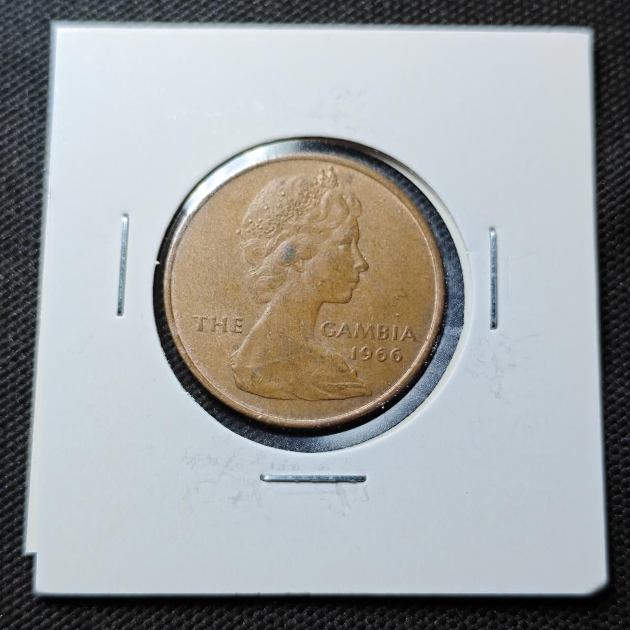 KK钱币收藏小铺  第360场  2月预留时间 周末发货  英属冈比亚1便士